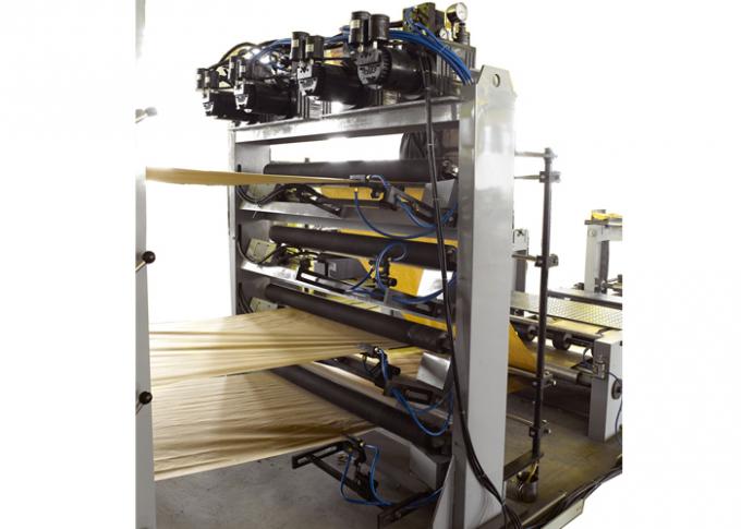 La machine automatisée de fabrication de sac de papier de valve faisant la ligne avec le fond a collé la fonction