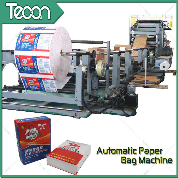 50KG Kraft Sack Making Machine , Paper Bag Production Line For Cement Bag